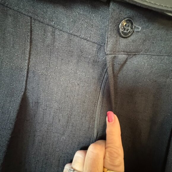 NWT   BLACK BELTED DRESSY EASY CARE SHORTS    SIZE: 14     #1 - Picture 2 of 9